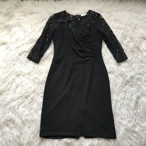 rickie‎ freeman for teri jon lace crochet dress